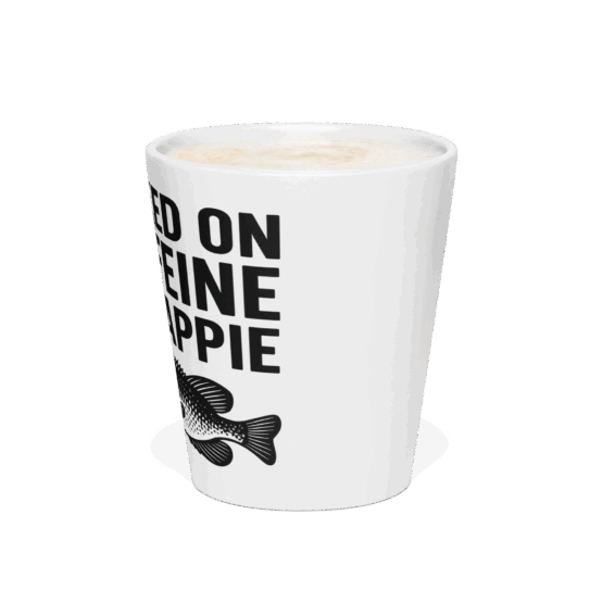 Hooked on Crappie & Coffee Mug  12oz - Image 2