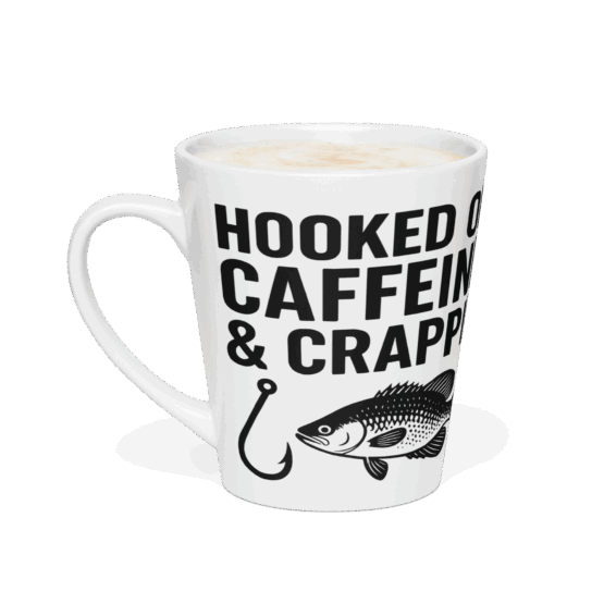 Hooked on Crappie & Coffee Mug  12oz - Image 3