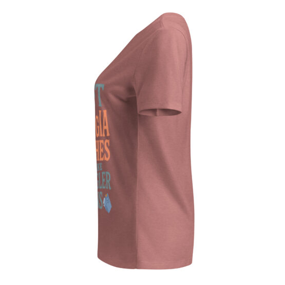 Soft Like Georgia Peaches V-Neck Tee - Image 6