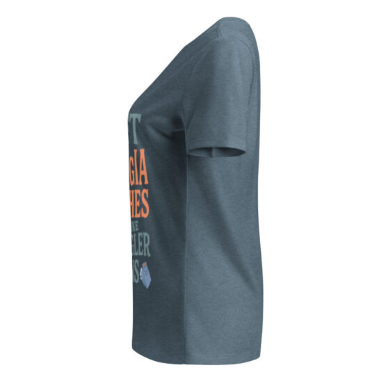 Soft Like Georgia Peaches V-Neck Tee - Image 2