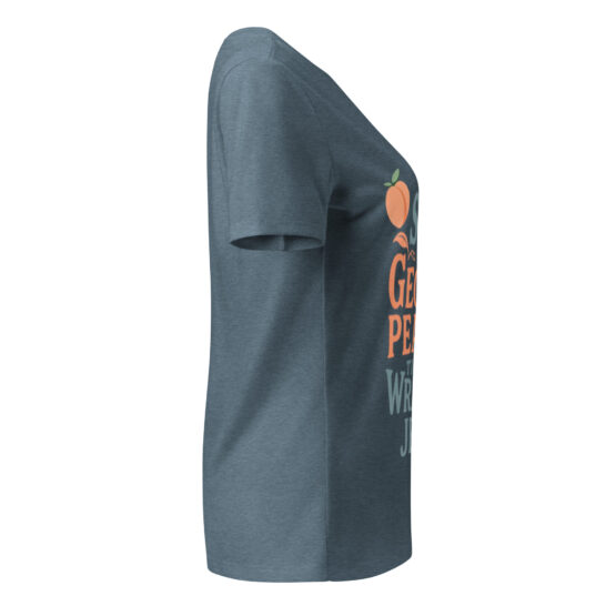 Soft Like Georgia Peaches V-Neck Tee - Image 3